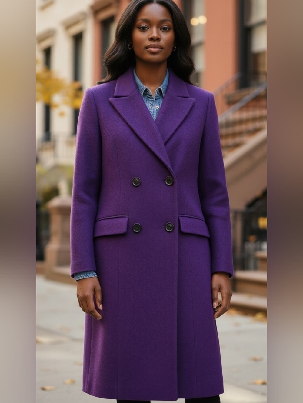 Sergio Hudson Solidcore Size XXS Elegant Purple Women's Suit Jacket